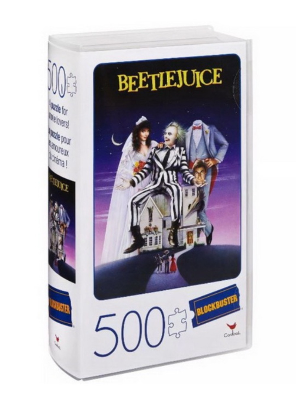 Blockbuster Beetlejuice Puzzle 500 Pieces VHS Style Box